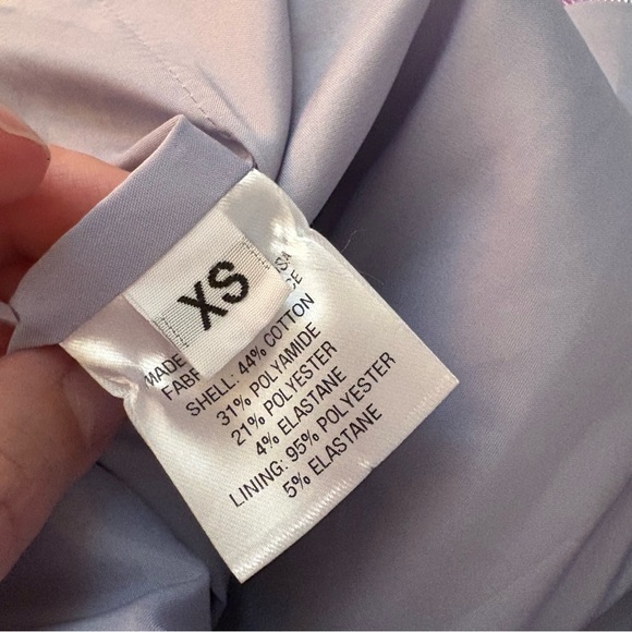 AREA crystal choker mini dress in silver violet - Picture 11 of 12